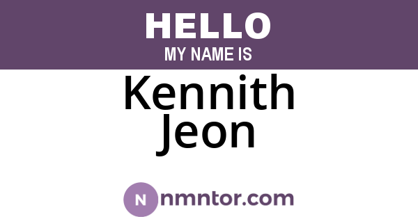 Kennith Jeon