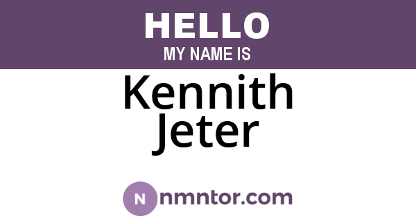 Kennith Jeter
