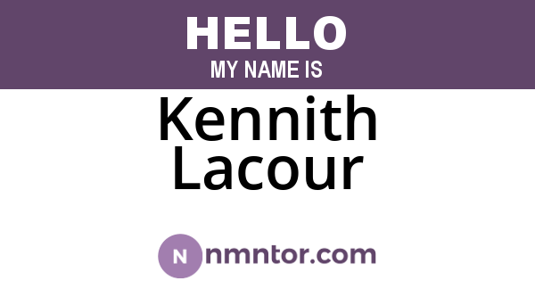Kennith Lacour