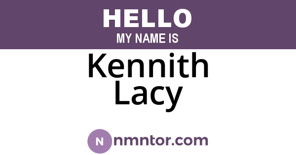 Kennith Lacy