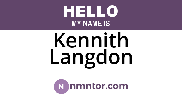 Kennith Langdon