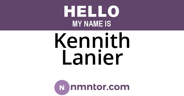 Kennith Lanier