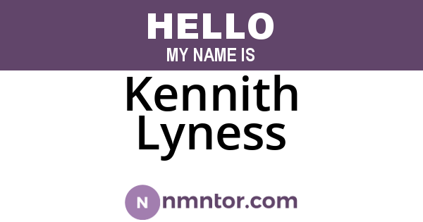 Kennith Lyness