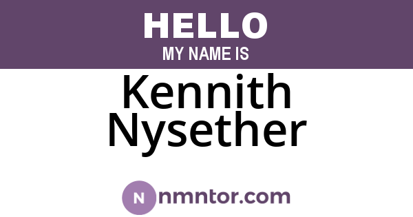 Kennith Nysether