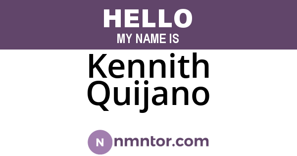 Kennith Quijano