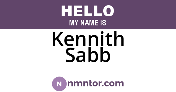 Kennith Sabb