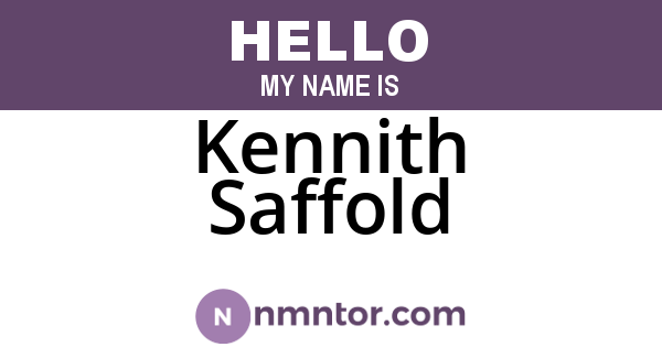 Kennith Saffold