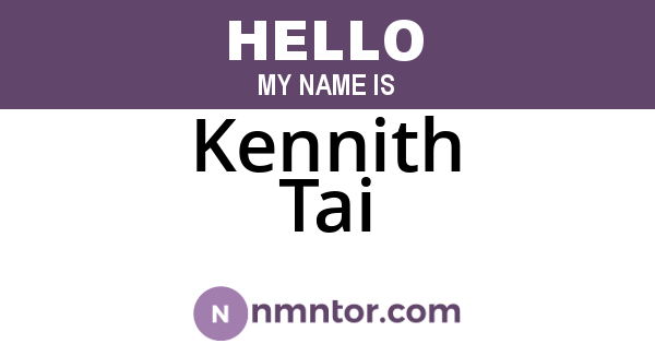 Kennith Tai