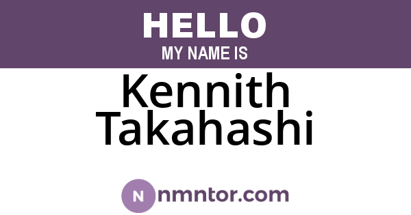 Kennith Takahashi
