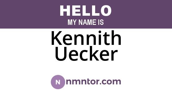 Kennith Uecker