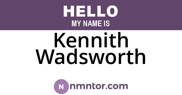 Kennith Wadsworth