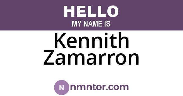Kennith Zamarron