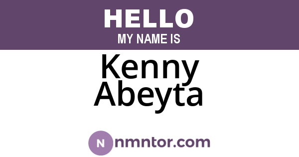 Kenny Abeyta