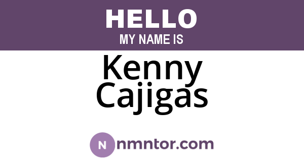 Kenny Cajigas