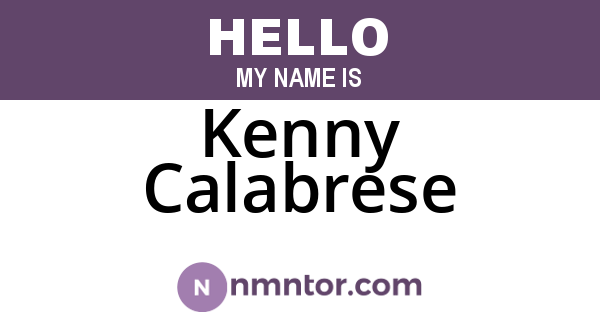 Kenny Calabrese