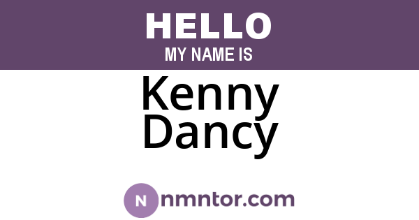 Kenny Dancy