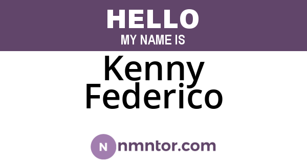 Kenny Federico