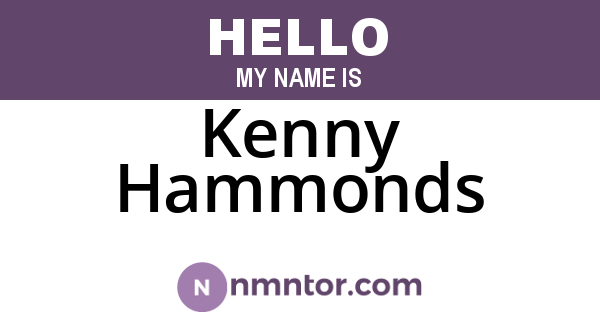 Kenny Hammonds