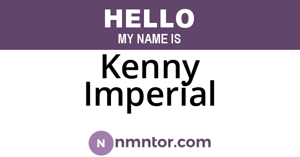 Kenny Imperial