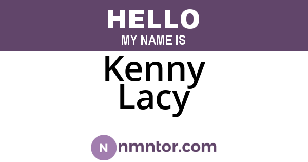 Kenny Lacy