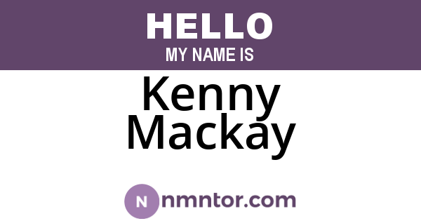 Kenny Mackay