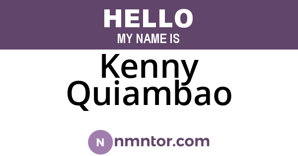 Kenny Quiambao