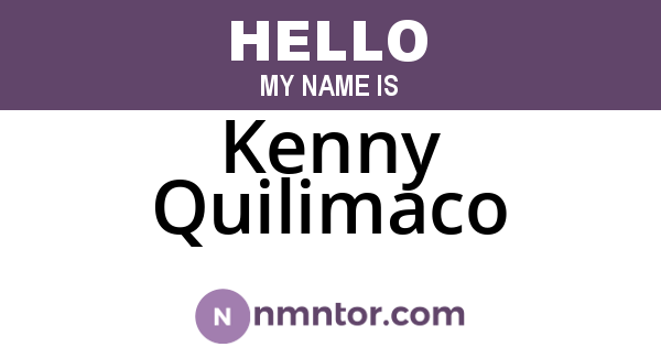 Kenny Quilimaco
