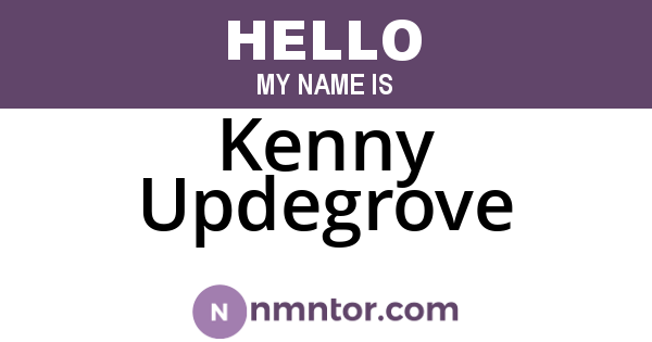 Kenny Updegrove
