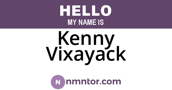 Kenny Vixayack