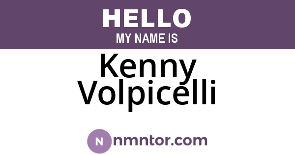 Kenny Volpicelli