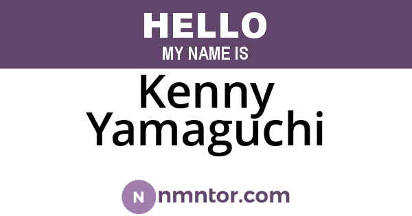 Kenny Yamaguchi