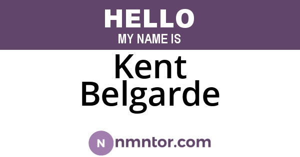 Kent Belgarde