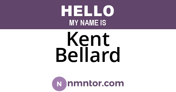 Kent Bellard