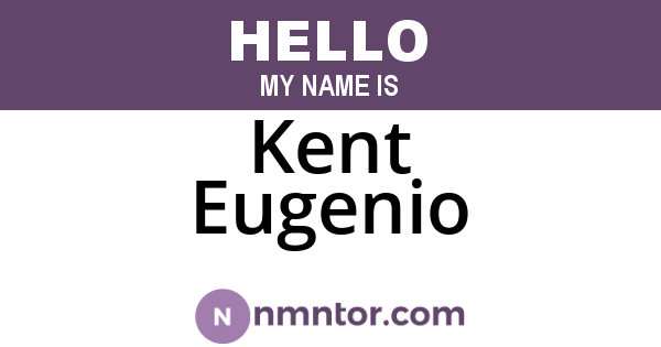 Kent Eugenio