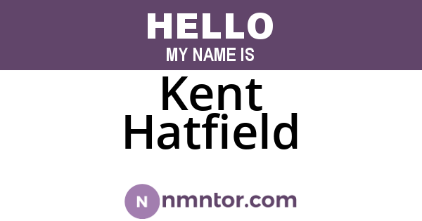 Kent Hatfield
