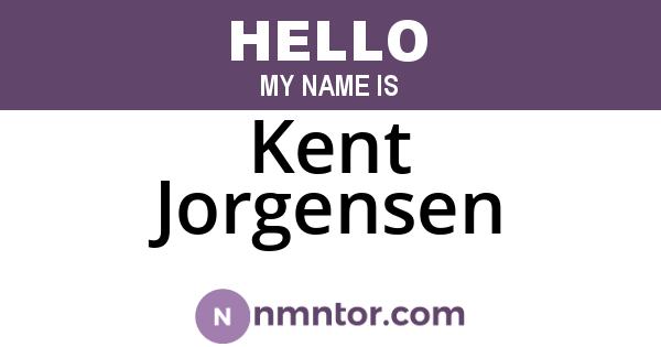Kent Jorgensen