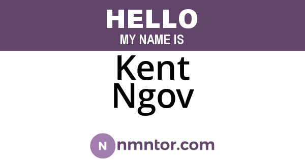 Kent Ngov