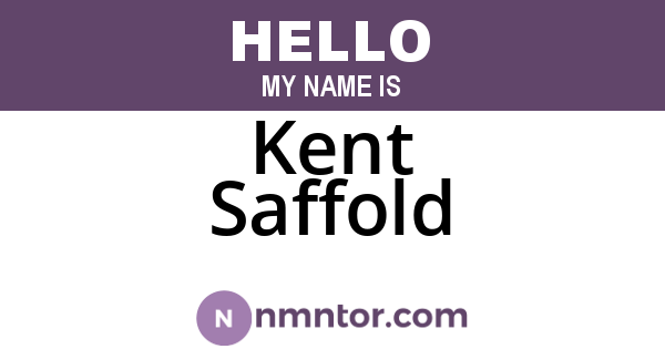 Kent Saffold