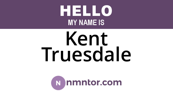 Kent Truesdale