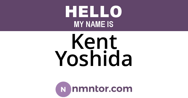 Kent Yoshida