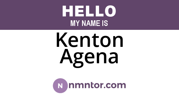 Kenton Agena