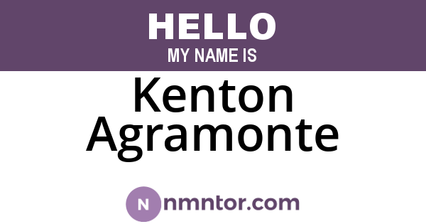 Kenton Agramonte