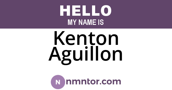Kenton Aguillon