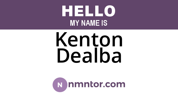 Kenton Dealba
