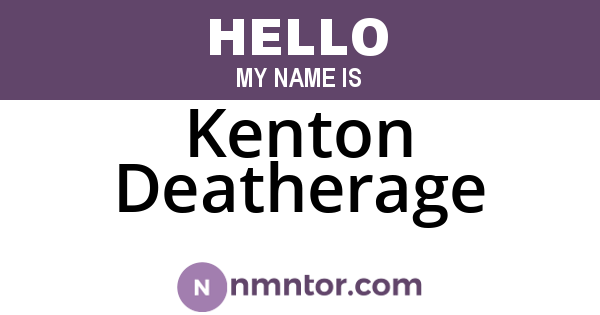 Kenton Deatherage