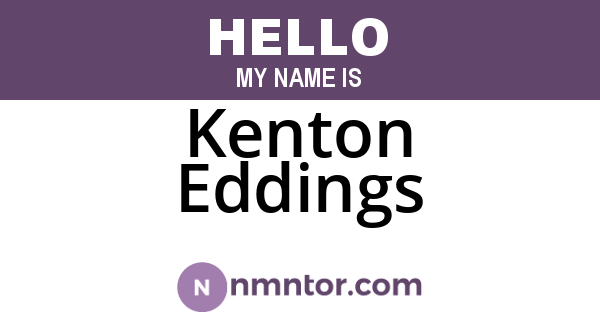 Kenton Eddings