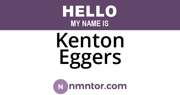 Kenton Eggers