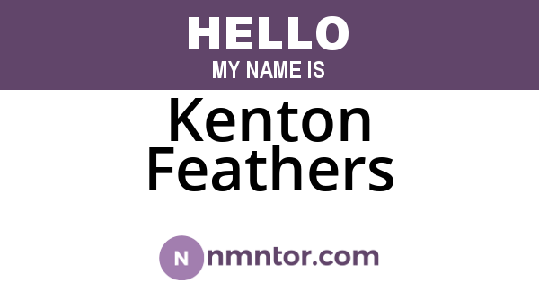 Kenton Feathers