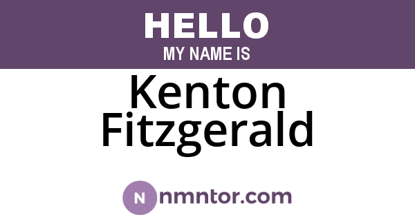 Kenton Fitzgerald