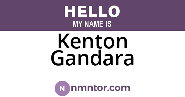 Kenton Gandara